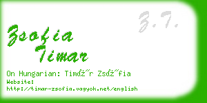 zsofia timar business card